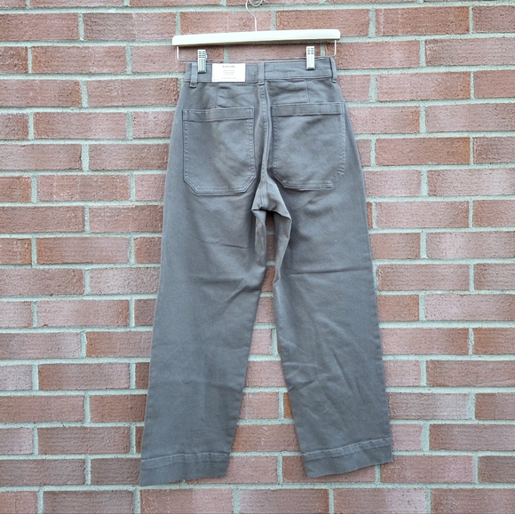 Everlane The Utility Straight-Leg Pant Taupe 26.5" Inseam Size 00 - Picture 4 of 8
